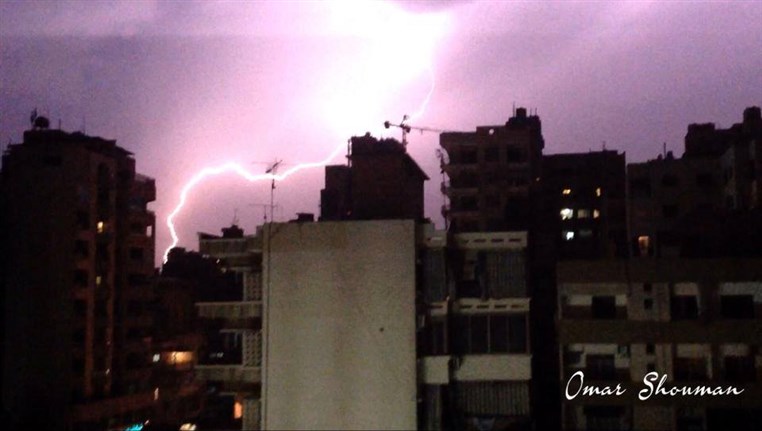 Lebanon Under Thunder Stock Photography